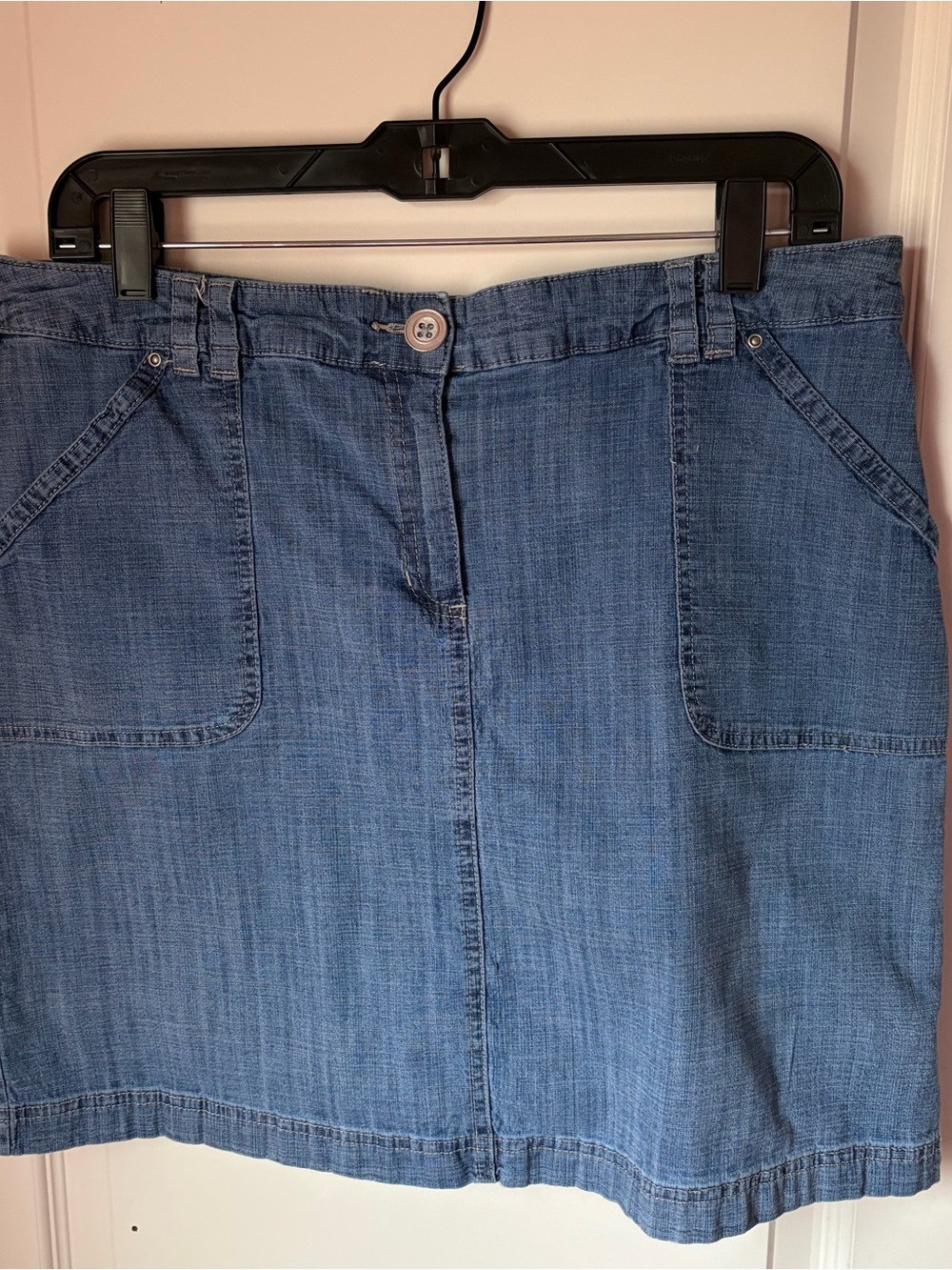 Karen Scott Jean Skirt Size 10 With Shorts